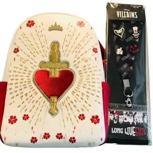 *NWT* Loungefly Disney Villians Bundle Snowwhite Dagger mini-backpack + Lanyard NWT* Loungefly Disney Villains Bundle Snow | Mercari main image 2